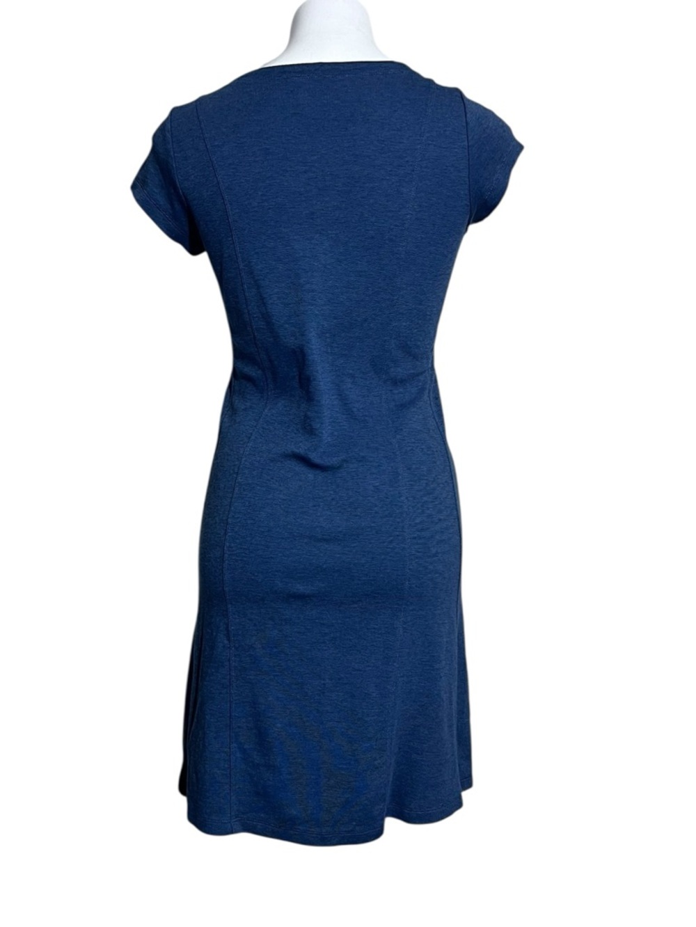 Horny Toad dress Sm Navy blue V-Neck Short Sleeve cotton blend casual outdoor - Picture 4 of 6
